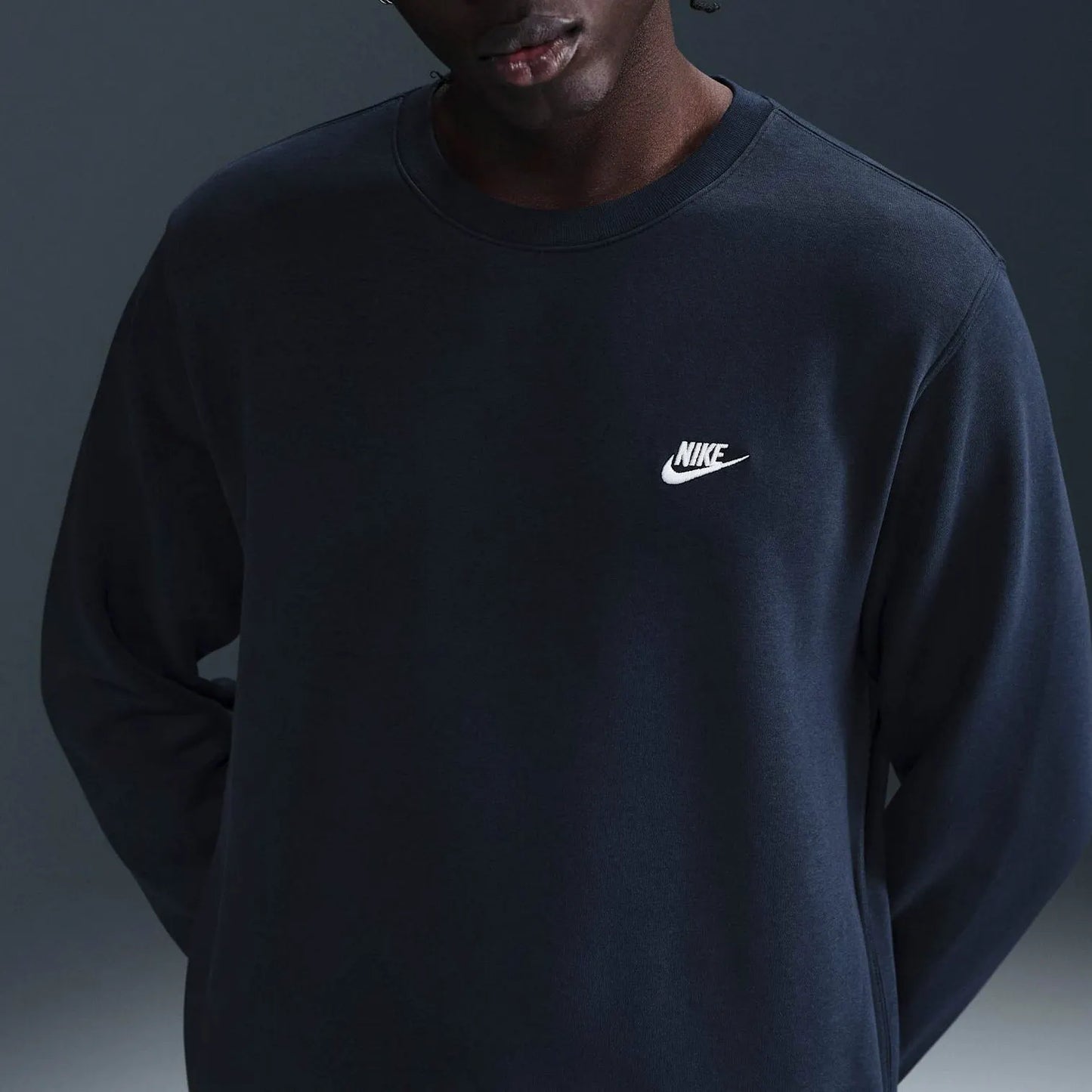 Nike Club Fleece Sweater – Black (Men)