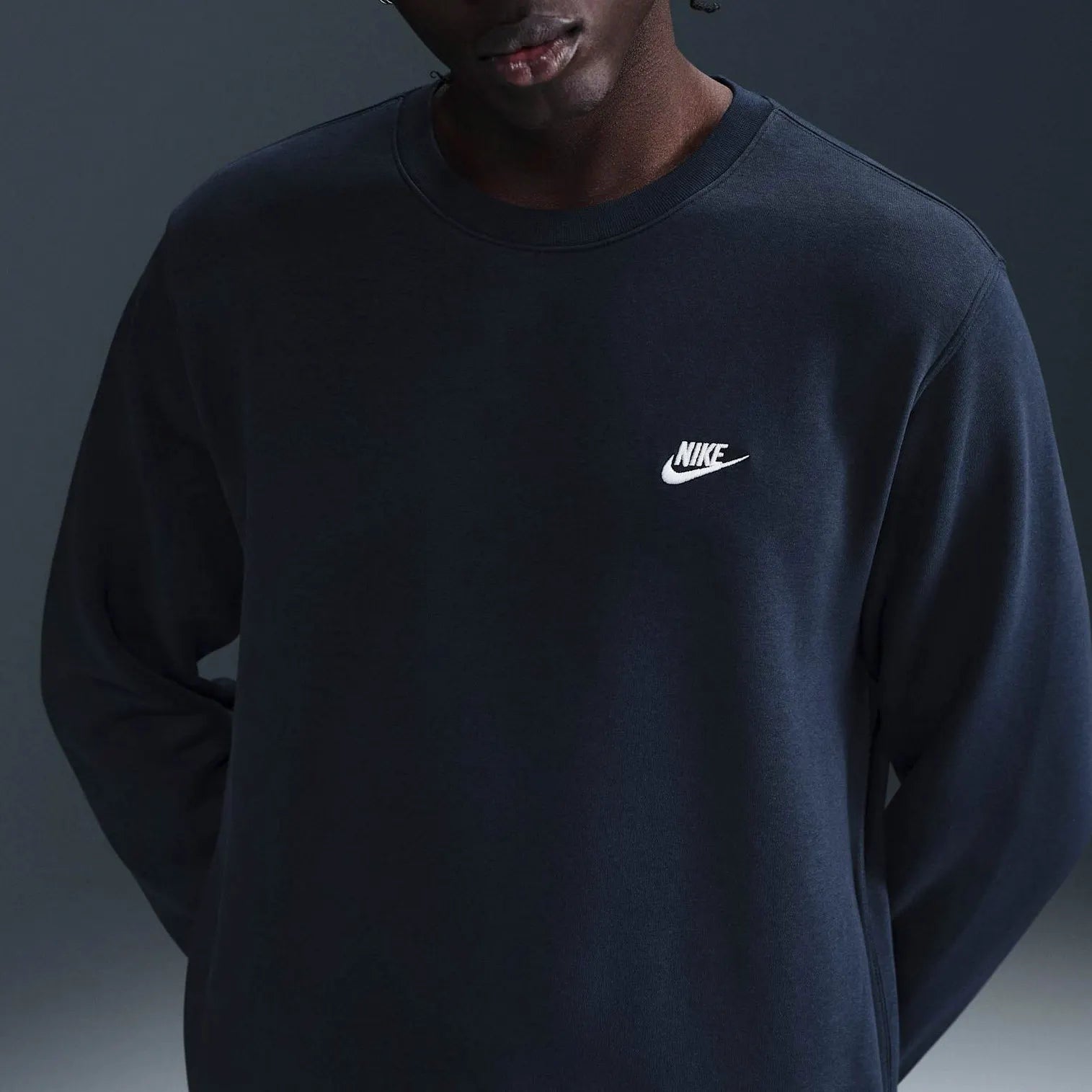 Nike Club Fleece Sweater – Black (Men)
